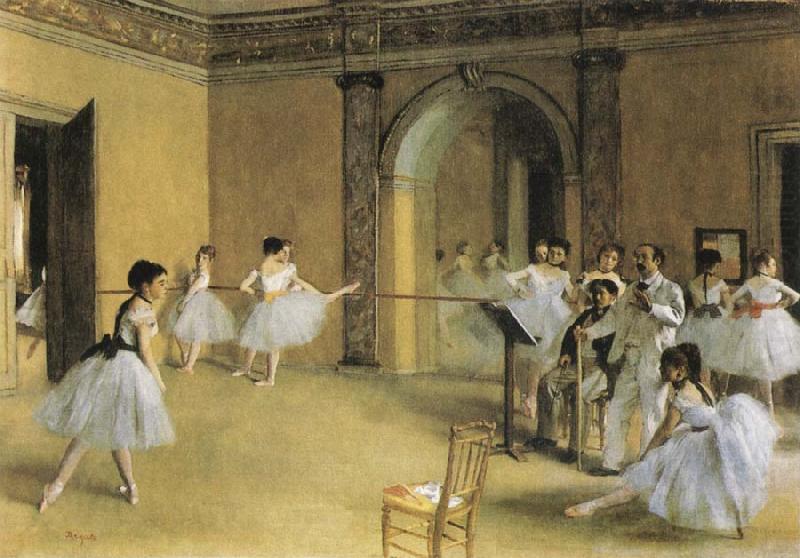 Edgar Degas Dance Class at hte Opera china oil painting image